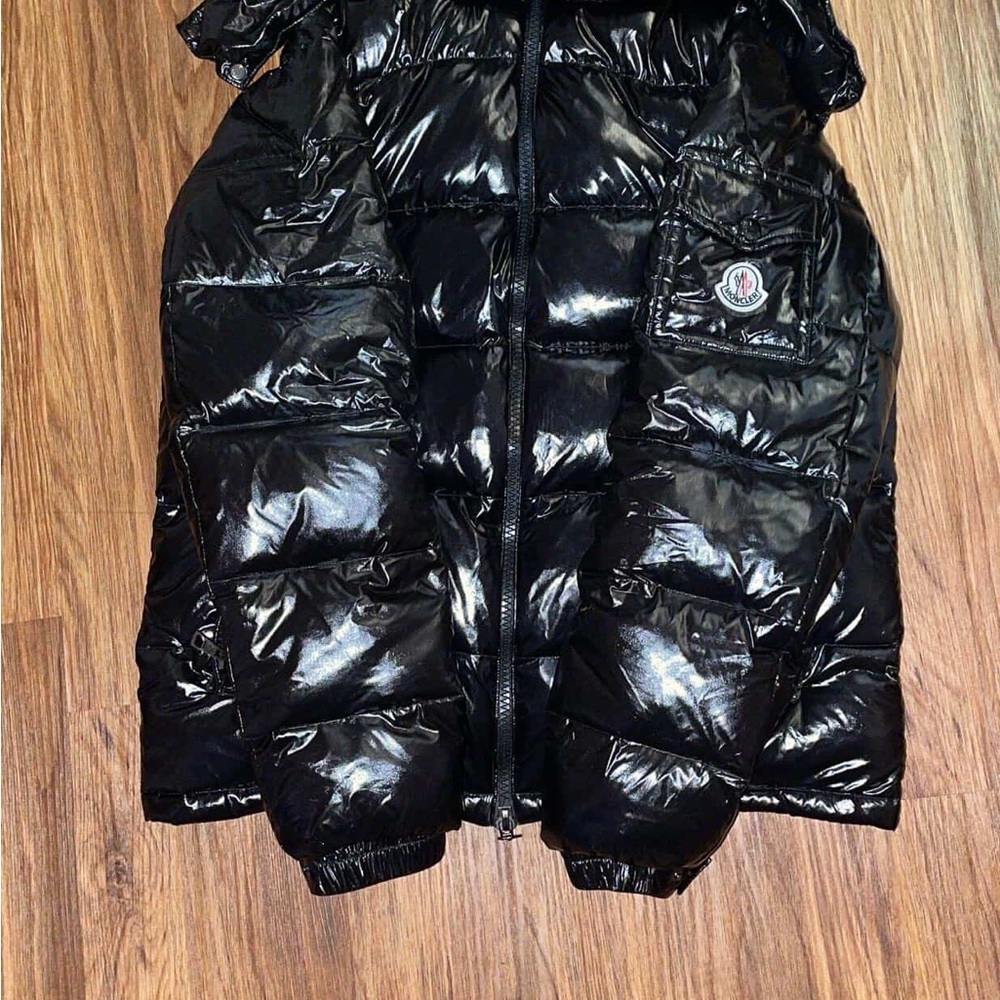 Moncler Black Shiny Puffer Jacket